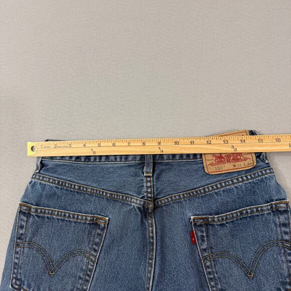 Vintage Levis 550 Relaxed Fit Jeans Men's 31x34 Blue Denim y2k Western 2008 - Picture 8 of 10